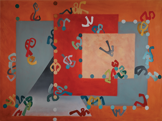 Creatures in Spaces, Original Oil Painting